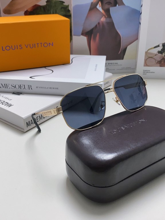 Lv Louis Vuitton Kwon Chi-Lung same L family sunglasses men high quality aviator toadstool anti-UV myopia sunglasses