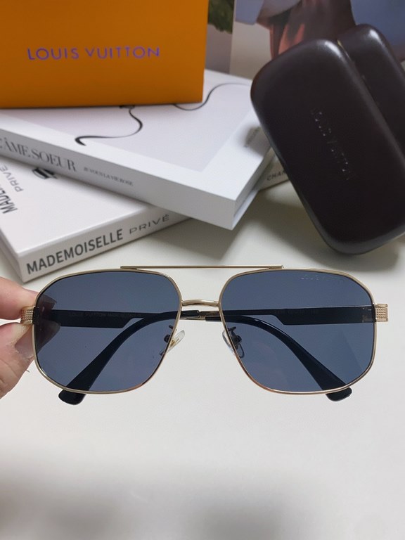 Lv Louis Vuitton Kwon Chi-Lung same L family sunglasses men high quality aviator toadstool anti-UV myopia sunglasses