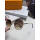 Lv Louis Vuitton 2024 star the same models sunglasses female male metal fashion flat small frame curved sunglasses unisex