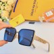 LV2024 new large frame thin sunglasses high-definition fashion Korean version of sunscreen driving street shooting advanced sense of sunglasses