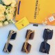 LV2024 new large frame thin sunglasses high-definition fashion Korean version of sunscreen driving street shooting advanced sense of sunglasses