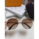 Lv Louis Vuitton 2024 new sunglasses retro tide cool sunglasses high quality high quality metal round frame unisex