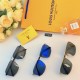 LV polarized nylon super elastic double beam tide toadstool fashion personality new sunglasses men travel driving polarized sunglasses