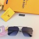 LV new men's casual rimless sunglasses personalized mirror leg trend sunglasses versatile metal sunshade mirror