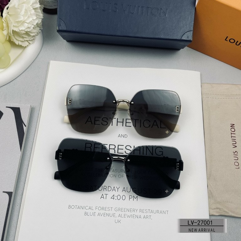 . [Louis Vuitton - LV . [Polaroid Resin Lenses . [TR Frames Lightweight and Comfortable to Wear] . [size 65-13-145] . [   new sunglasses to reduce the burden of glare, star models, blocking harmful light radiation, trave