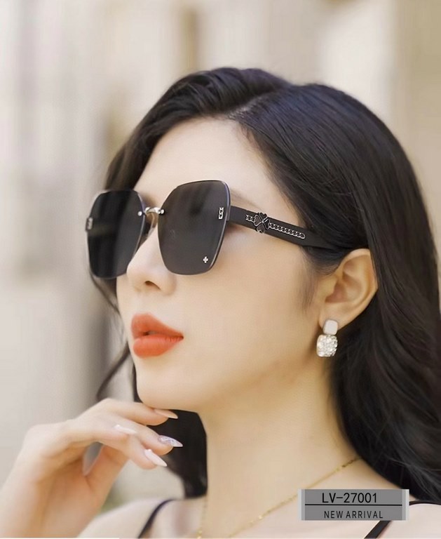 . [Louis Vuitton - LV . [Polaroid Resin Lenses . [TR Frames Lightweight and Comfortable to Wear] . [size 65-13-145] . [   new sunglasses to reduce the burden of glare, star models, blocking harmful light radiation, trave