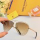 LV sunglasses couple sunscreen sunglasses trend of personalized advanced sense toadstool driving riding sunglasses