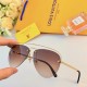 LV sunglasses couple sunscreen sunglasses trend of personalized advanced sense toadstool driving riding sunglasses