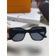 LV Louis Vuitton thick frame polygonal plate sunglasses female European and American wind UV protection sunglasses high goods show face small fashion trend female models