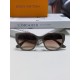 LV Louis Vuitton thick frame polygonal plate sunglasses female European and American wind UV protection sunglasses high goods show face small fashion trend female models