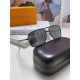 LV Louis Vuitton Sunglasses can be matched with near with myopia metal sunglasses men's fashion retro sunshade square frame glasses double beam sunglasses female models