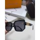 Lv Louis Vuitton 2024 latest version of the advanced sense of temperament large frame square celebrity sunglasses women's new large round face sunshade sunglasses for men and women