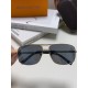 LV Louis Vuitton Sunglasses can be matched with near with myopia metal sunglasses men's fashion retro sunshade square frame glasses double beam sunglasses female models