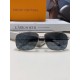 LV Louis Vuitton Sunglasses can be matched with near with myopia metal sunglasses men's fashion retro sunshade square frame glasses double beam sunglasses female models