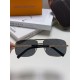 LV Louis Vuitton Sunglasses can be matched with near with myopia metal sunglasses men's fashion retro sunshade square frame glasses double beam sunglasses female models