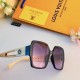 LV new square light luxury sunglasses premium sense of gradient fashion trend versatile ultraviolet protection sunglasses summer Ms.