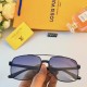 LV large frame polarized retro sunglasses large face men's model square frame driving driving sunglasses tide