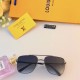 LV Hong Kong flavor retro modern fashion polygonal sunglasses men tide personalized female UV double beam sunglasses