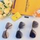 LV Hong Kong flavor retro modern fashion polygonal sunglasses men tide personalized female UV double beam sunglasses