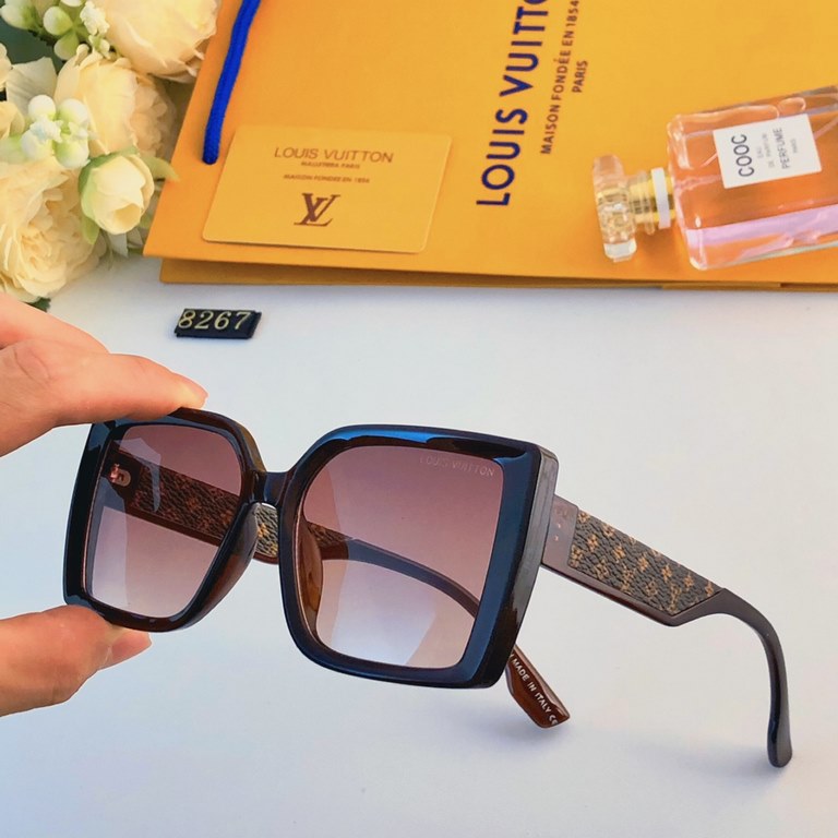 LV2023 new high-grade ladies sunglasses large frame trend sunglasses fashion outdoor driving sun glasses