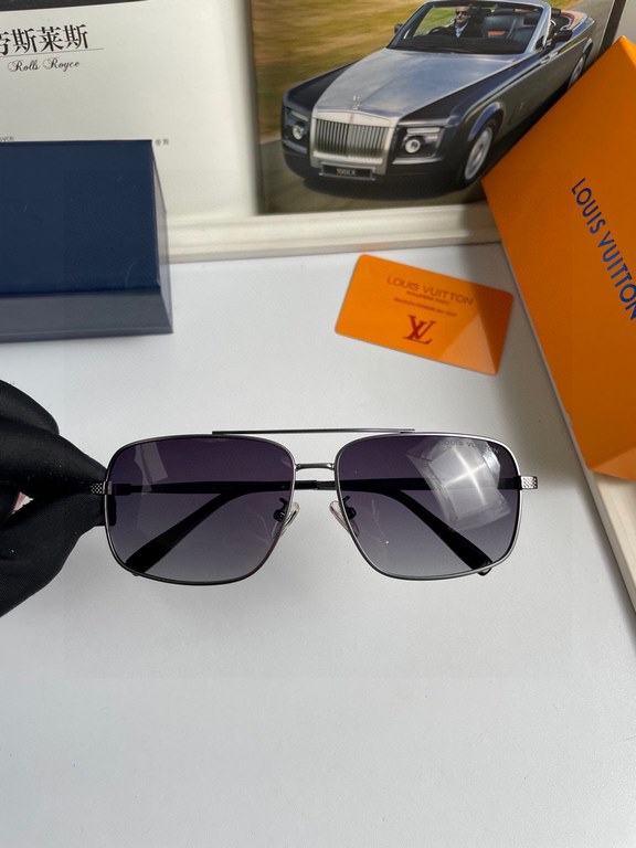 . New   Brand  Louis Vuitton LV  High Quality Men's Polarized Sunglasses     Stainless steel alloy frames,   awesome texture, men's driving essentials.