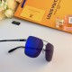 LV ultra-light nylon polarized sunglasses men square sunglasses female tide 2023 new round face driving special glasses