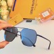 LV2024 new sunglasses nylon polarized driving fishing light luxury industrial style ultra-light flight trend sunglasses men