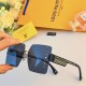 LV fashion large frame sunglasses premium sense sunglasses female travel sun glasses UV protection 2024 new fashion