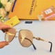 LV new metal printed sunglasses fashion casual trend sunglasses outdoor sunscreen sunshade