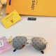 LV new metal printed sunglasses fashion casual trend sunglasses outdoor sunscreen sunshade