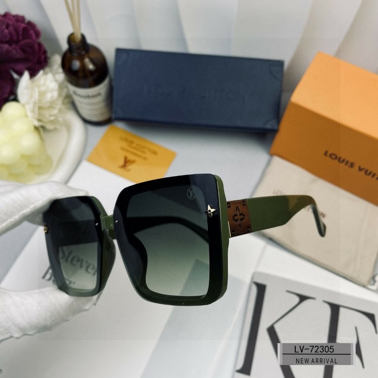 . [Louis Vuitton - LV . [Polaroid Resin Polarized Lenses] . [TR Frames Lightweight and Comfortable to Wear] . [size 58-17-149, ] . [  new sunglasses to reduce the burden of glare, star models, blocking harmful light radi