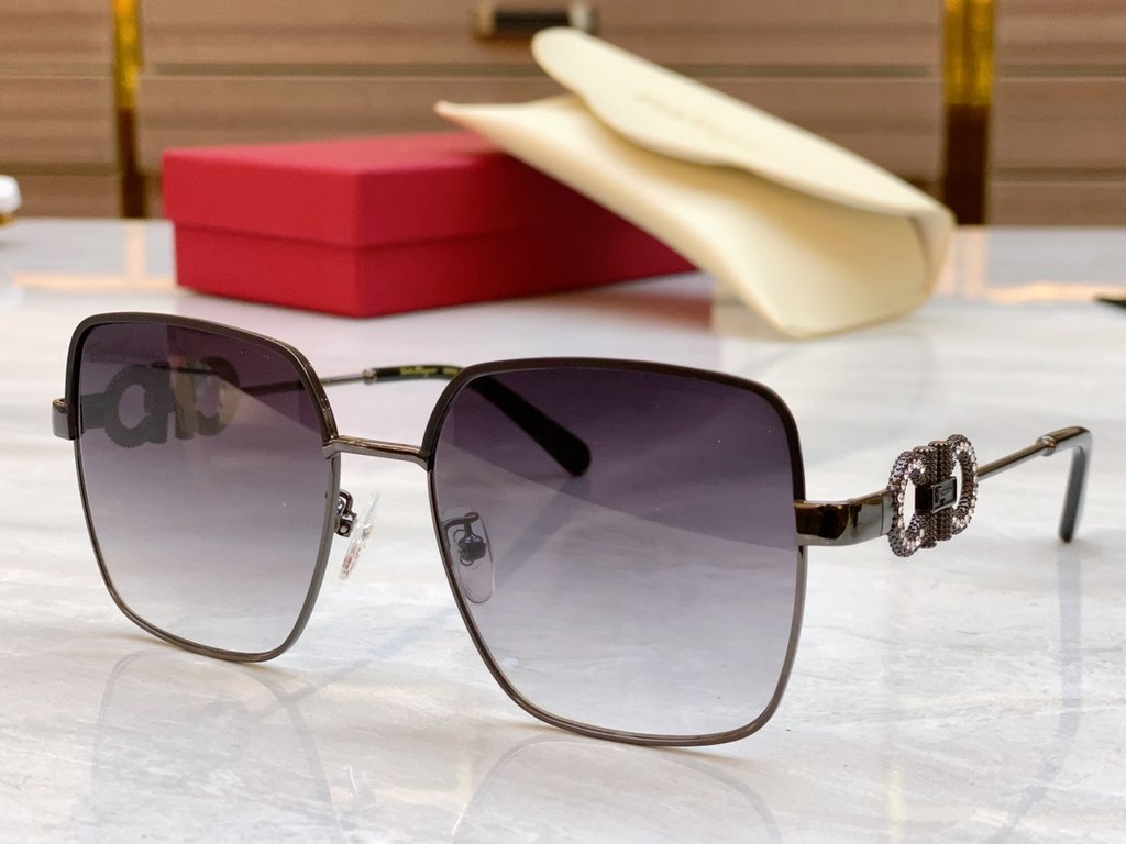 Salvatore ferragam 】Ferragam new sunglasses, MODEL SF3003G, SIZE 57 mouth18-148