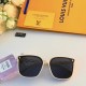 LV new sunglasses female advanced sense ins net red models sunscreen sunglasses large frame round face thin glasses male models