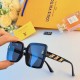 LV2024 new Korean version of the tide of large face thin sunglasses women's advanced sense of UV sunscreen large frame sunglasses