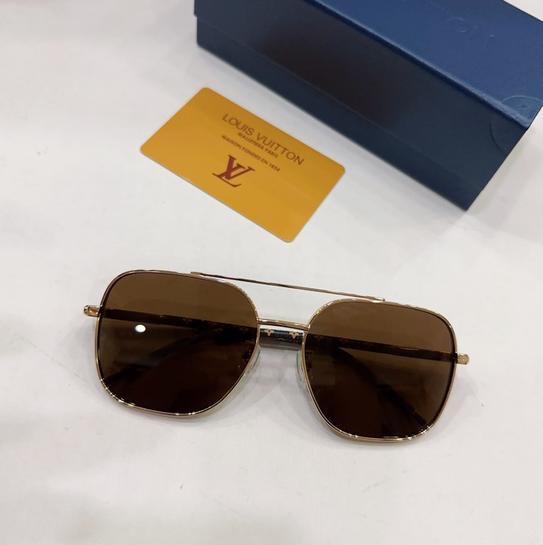 LOUIS VUITTO Louis Vuitton LV Sunglasses SIZE 62 mouth 13-145 Men's Square Sunglasses