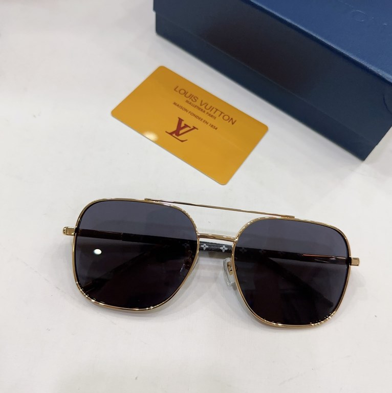 LOUIS VUITTO Louis Vuitton LV Sunglasses SIZE 62 mouth 13-145 Men's Square Sunglasses