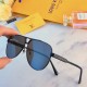 LV donkey home fashion sunglasses tide men's personalized metal sunglasses female round face retro aviator frame glasses Z1588E