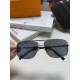 LV Louis Vuitton Sunglasses can be matched with near with myopia metal sunglasses men's fashion retro sunshade square frame glasses double beam sunglasses female models