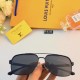 Lv2024 new men's driving toadstool sunscreen sunscreen double beam polarized sunglasses fashion trend sunglasses