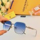 LV sunglasses couple models 2024 new advanced sense of obvious face small tide cool square big face thin too sunscreen sun glasses