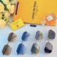 LV sunglasses couple models 2024 new advanced sense of obvious face small tide cool square big face thin too sunscreen sun glasses