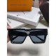 LV Louis Vuitton European and American large frame one-piece sunglasses Wang Hedi the same street beat tide cool glasses fashion inlaid diamond square men and women sunglasses