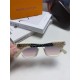 Lv Louis Vuitton 2024 new sunglasses classic family old flower with female senior sense show face small UV protection sunglasses retro simple large frame thin small red book the same models