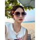 LV 2023 new women's square frame sunglasses driving sunglasses New rimless sunglasses Fashionable and generous Comfortable and light Exquisite luxury Ultra-light Model L9581