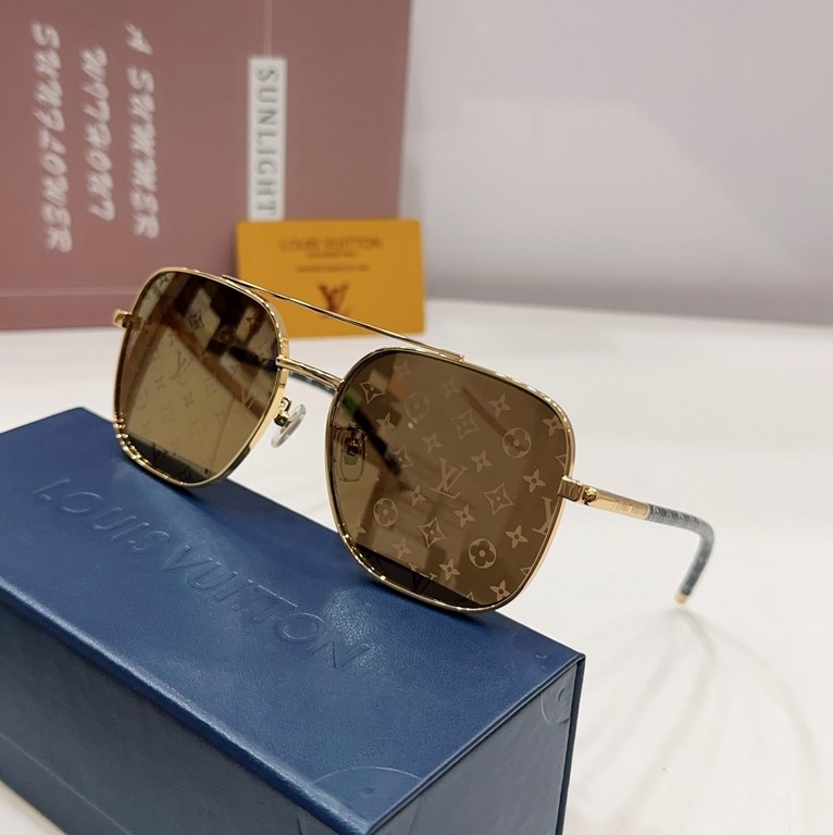 LOUIS VUITTO Louis Vuitton LV Sunglasses SIZE 62 mouth 13-145 Men's Square Sunglasses