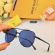 LV2024 fashion new tide fashion metal double beam sunglasses driving driving UV sunscreen sunglasses