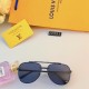 LV2024 fashion new tide fashion metal double beam sunglasses driving driving UV sunscreen sunglasses