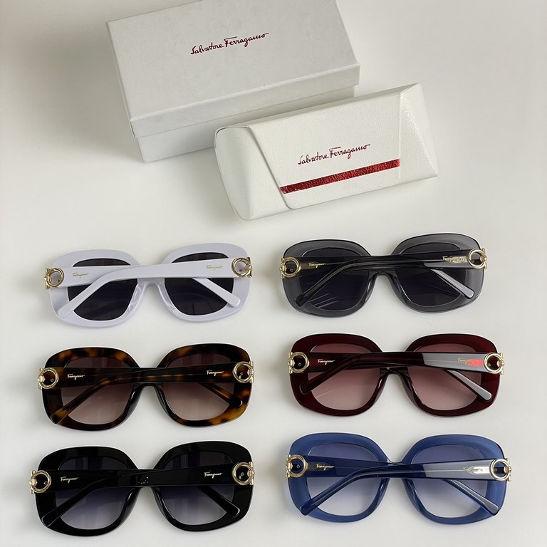 In stock In stock Original In stock In stock Salvatore ferragam Ferragamo MODEL SF1058S Sunglasses SIZE 51 mouth 20-145 square frame sunglasses