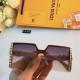 LV sunglasses female 2023 new summer sunscreen high value ins net red large frame thin ultraviolet sun glasses