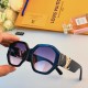 LV2023 new irregular large frame sunglasses in Europe and the United States trend fashion decorative net red glasses personality sunglasses cross-border